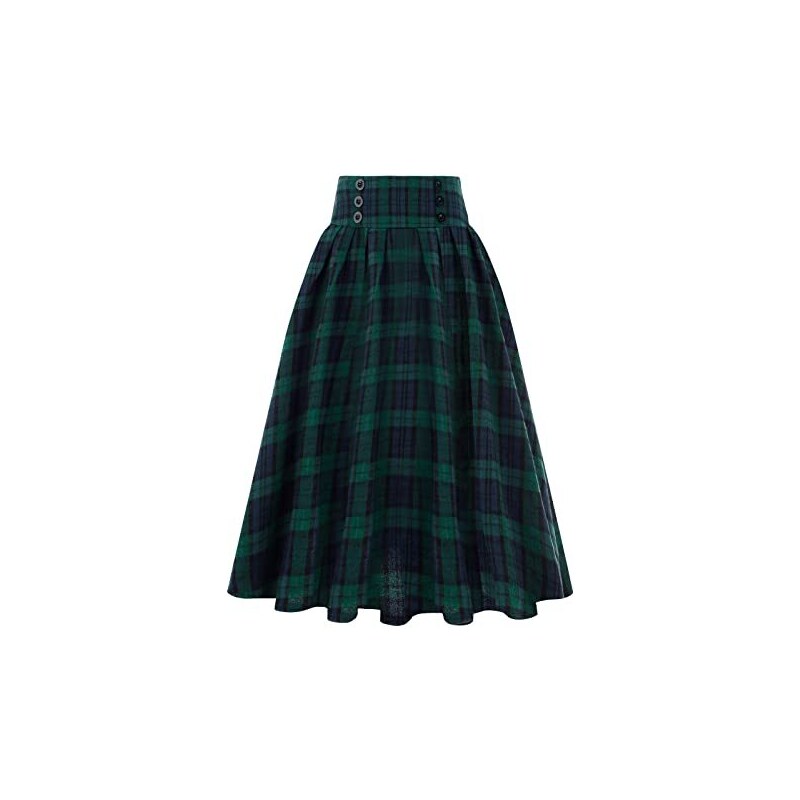 Gonna Vittoriana SCARLET DARKNESS - Abito Medievale Donna Con Inserti Pelle E Vita Smock - Foto 5