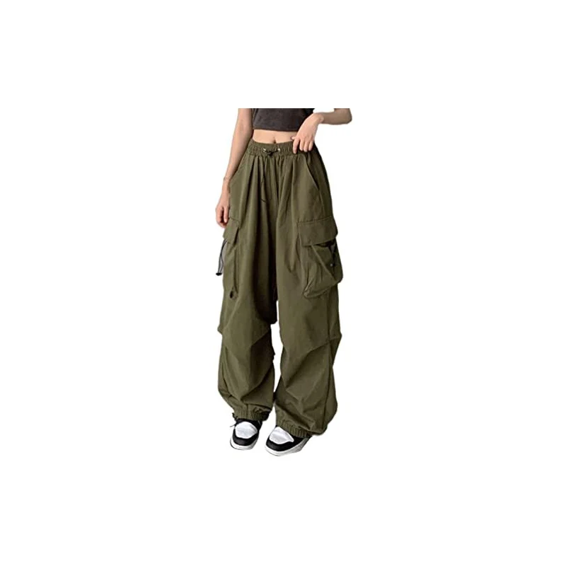 Pantaloni Tuta Donna Larghi A Gamba Larga - Vita Alta, Sportivi, Comodi Per Jogging E Fitness - Foto 3