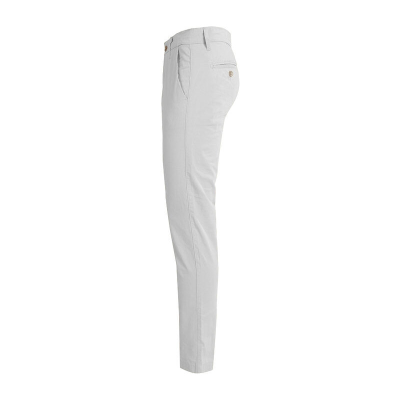 Johnny Looper Pantaloni Da Uomo In Cotone Slim Fit Casual Bianco Taglia 46