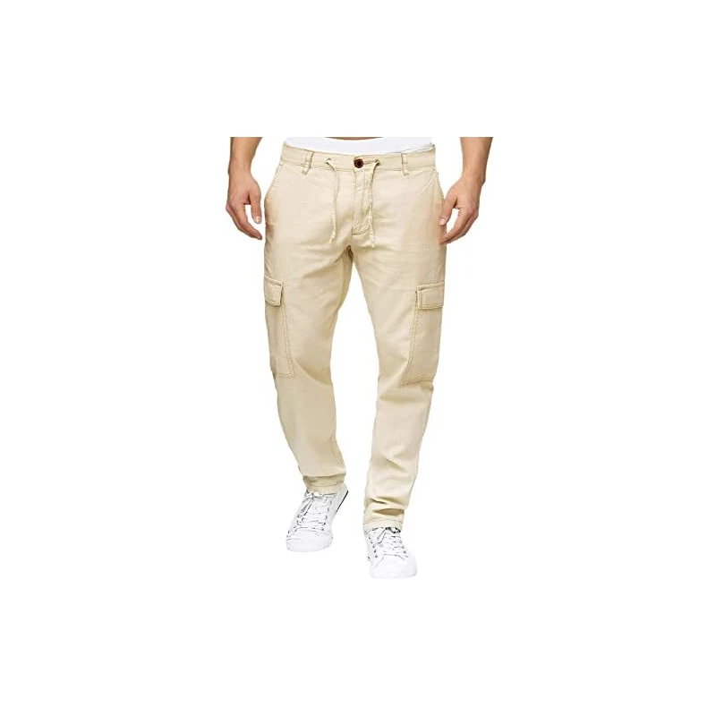 Pantaloni Tuta Uomo In Cotone 100% – Made In Italy, Autunno Primavera, Vita Elasticizzata - copertina
