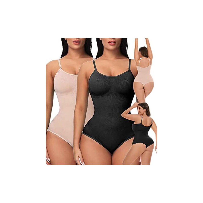 Mutanda Modellante BODYPERFECT - Guaina Contenitiva Elastica Intimo (Nudo E Nero)