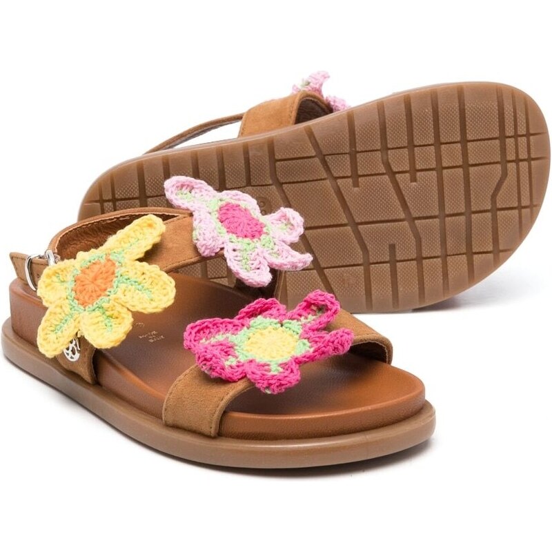 Floerns Sandali Piatti Da Donna In Pelle PU Con Punta Aperta - Comodi Per Spiaggia E Passeggiate Estive - Taglie Dalla US5 Alla US12 - 6