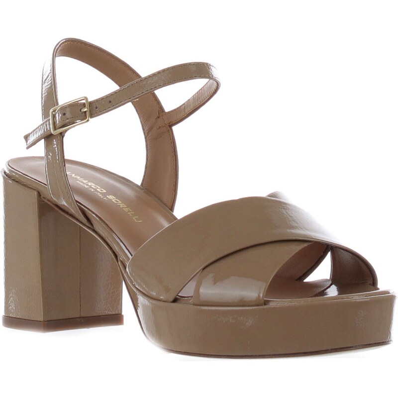 Fly Flot Sandali Donna In Pelle Con Fasce Incrociate E Strappi Regolabili – Suola Antishock, Fodera Air Flot, Made In Italy