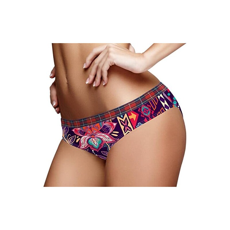 JAVENPROEQT Uccelli Estetici E Tramonto Biancheria Intima Delle Donne Slip Morbido Cotone A Vita Bassa Stretch Bikini Mutandine Per Le Signore Multicolore Xxl 114112177