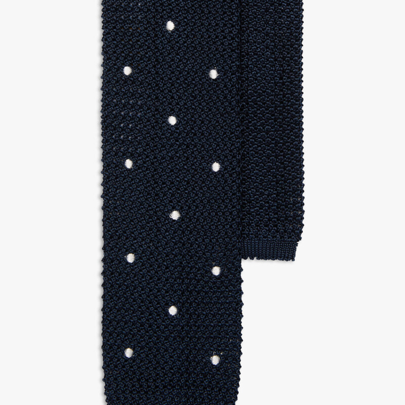 Brooks Brothers Cravatta in maglia a pois - male Cravatte e Pochette da taschino Fantasia navy REG