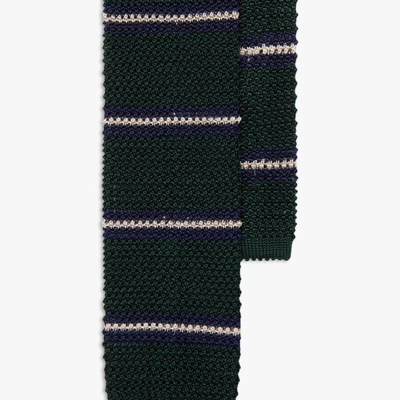Brooks Brothers Cravatta in maglia a righe - male Cravatte e Pochette da taschino Fantasia verde REG