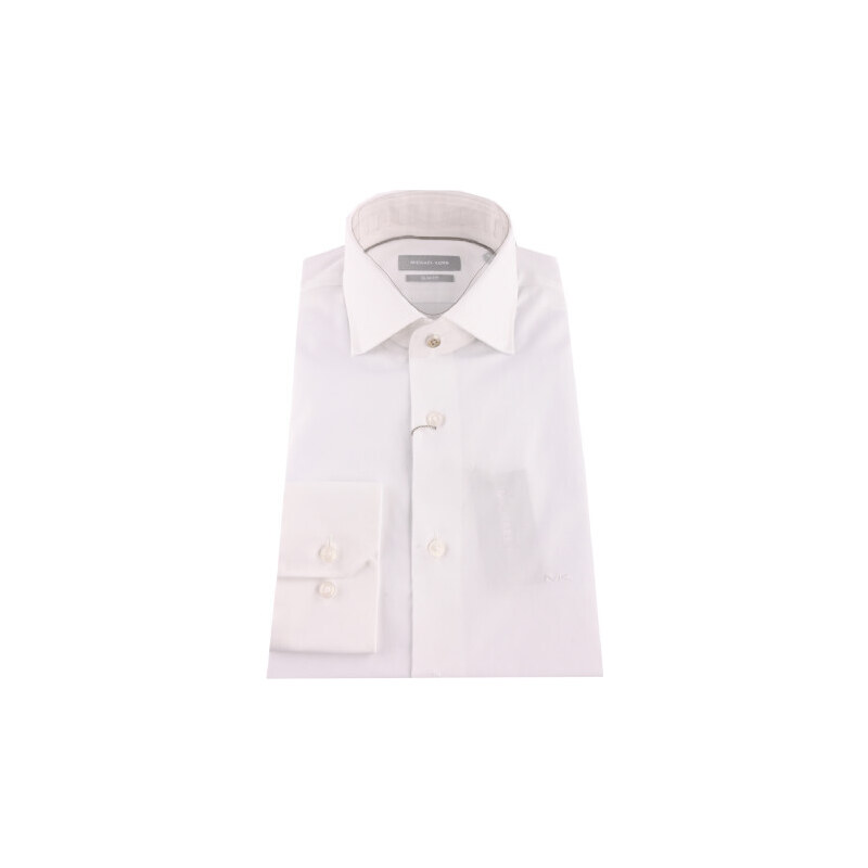 MICHAEL KORS Camicia Parma slim fit a maniche lunghe Bianco