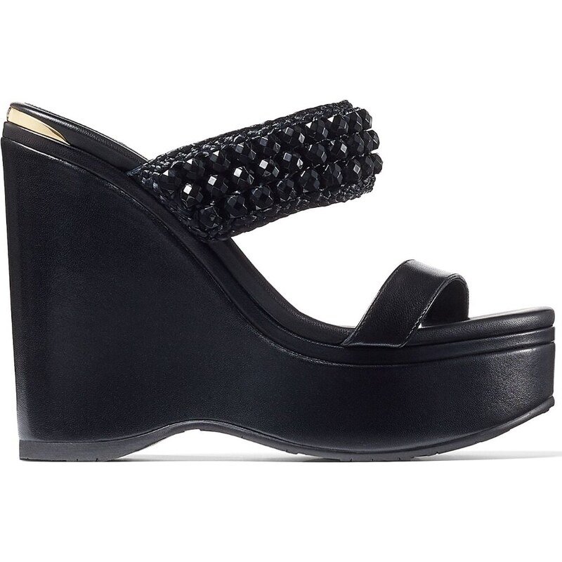 Sandali Antigua con zeppa alta spuntatine slingback