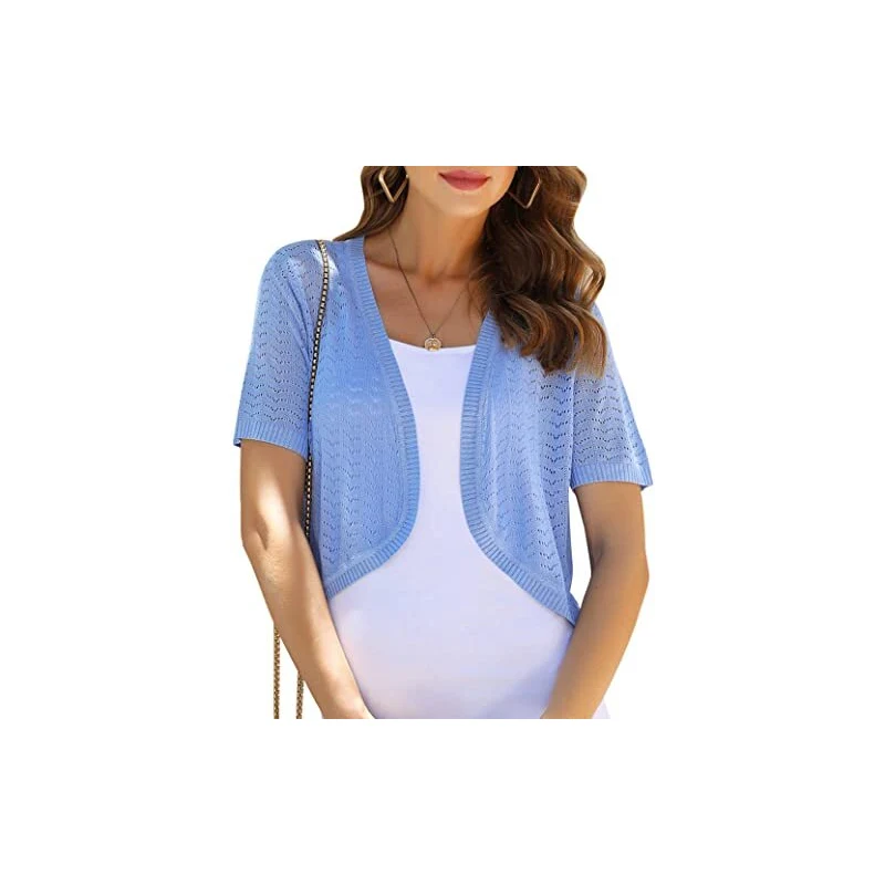 Cardigan Donna Maglia Fidanzato &ndash; Vino, Maniche Lunghe, Con Spilla Inclusa