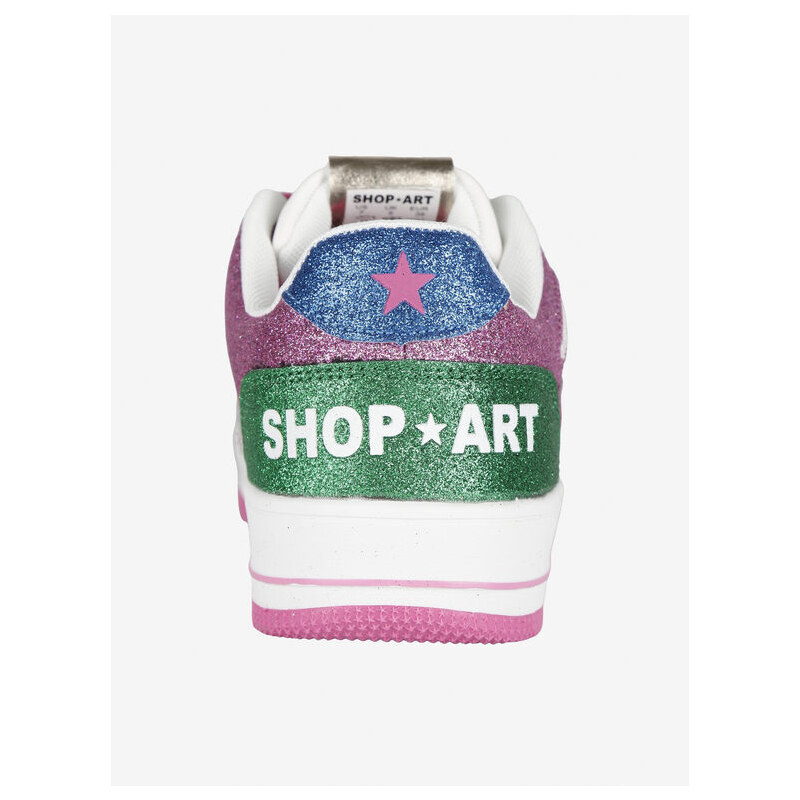 Shop Art Basket Natasha Sneakers Donna Glitterate Basse Multicolore Taglia 39