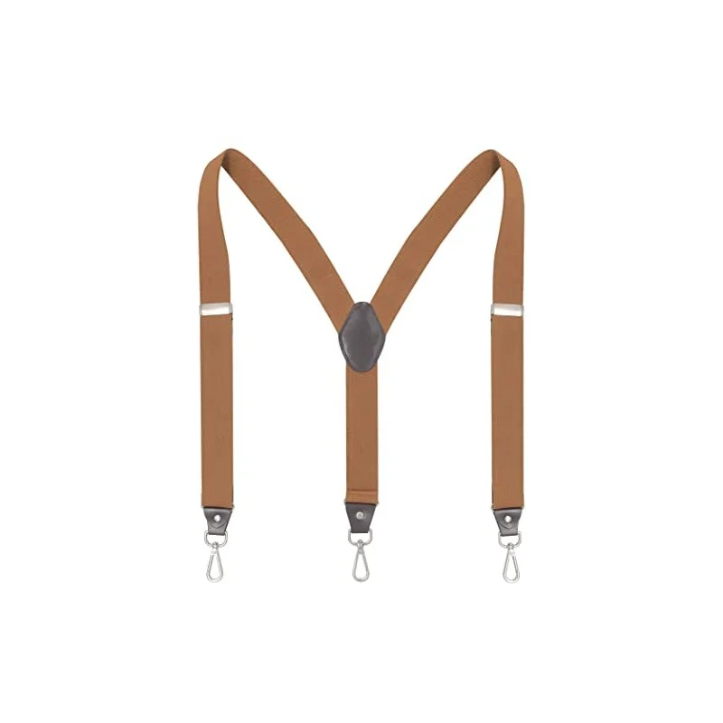 Bretelle da uomo a tre clip – Bretelle elastiche regolabili a scomparsa, triplo morsetto di fissaggio elastico a forma di Y per occasioni formali, occasioni casual, riunioni di lavoro, Caff, Refer to
