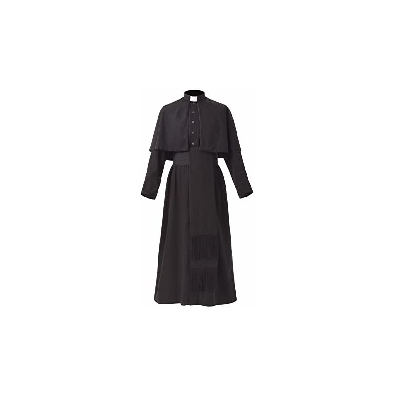 Tonaca Prete Uomo - Abito Talare Liturgico In Cotone, Per Cerimonie E Costumi - Foto 6