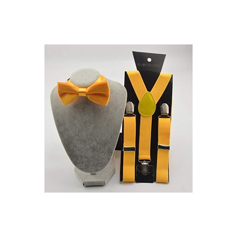 WELROG Bretelle Regolabili Con Papillon In Seta Per Ragazzi E Ragazze - Set Elegante Per Occasioni Speciali - Foto 9