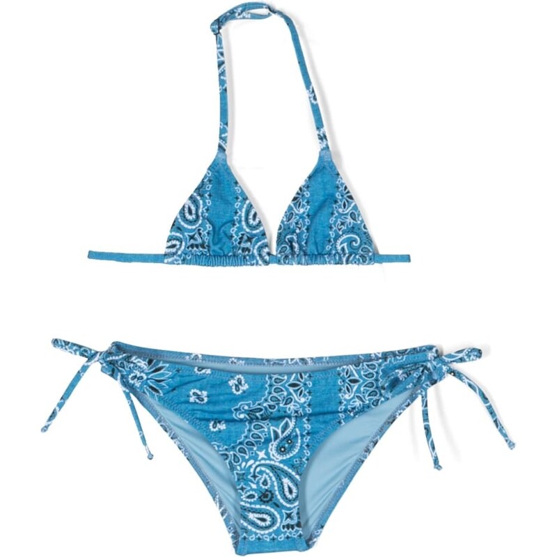 Mc2 Saint Barth Bikini Emy A Righe Con Stampa Funny EMY0001/03374L Per Bambina