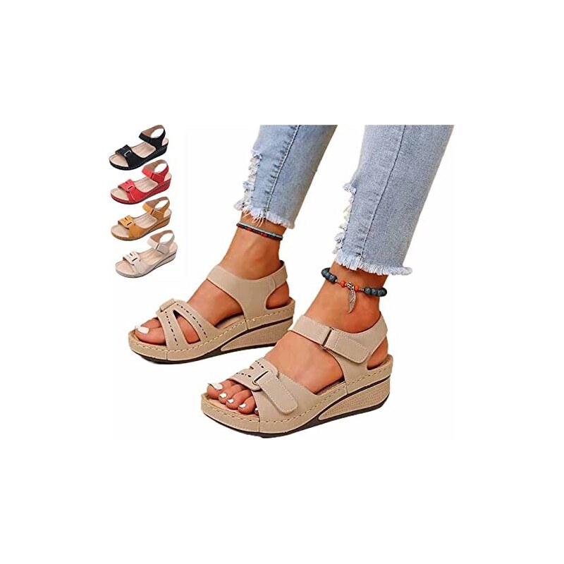 FRAUIT Ciabatte Donna Estive Con Pelliccia Pantofole Ragazza Estive Comode Da Casa Sandalo Da Spiaggia Mare Piscina Sandali Donne Bassi Estivi Sabot Zoccoli Scarpe Infradito