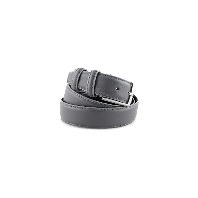 Pierre Cardin Cintura Uomo In Pelle Naturale 100% - Fibbia Classica, Regolabile, Colore Doppio Tono, Elegante E Minimal, Regalo In Scatola Brandizzata