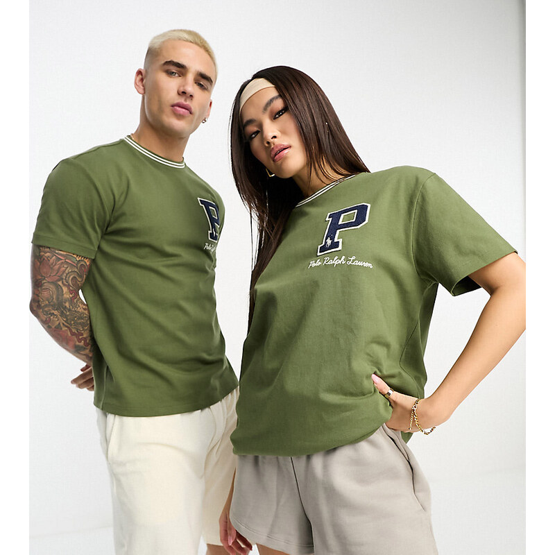 Polo Ralph Lauren x ASOS - Collaborazione esclusiva - T-shirt verde oliva con logo