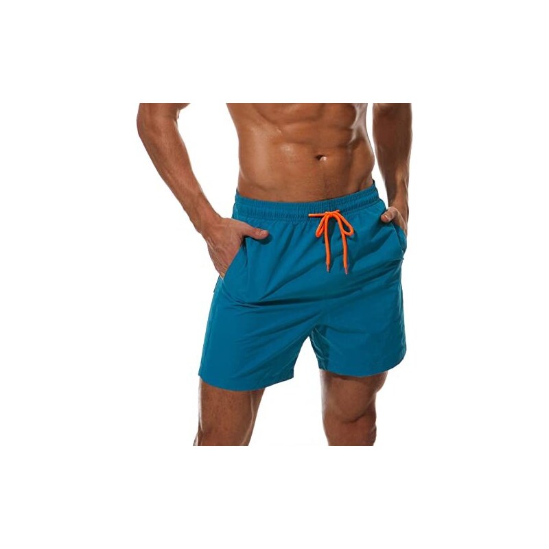 HOM Abaco - Pantaloncini Da Bagno E Da Tavola Uomo - Stampa Barocco, Slip In Rete, Cintura Con Laccio, Certificato OEKO-TEX