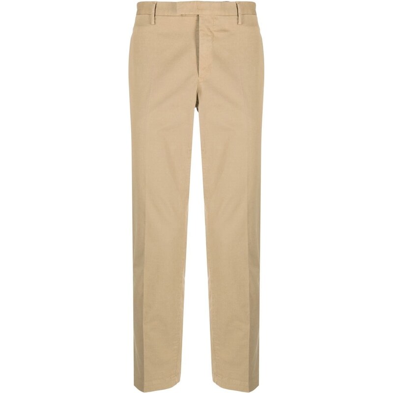 PT Torino Pantalone beige in cotone slim-cut
