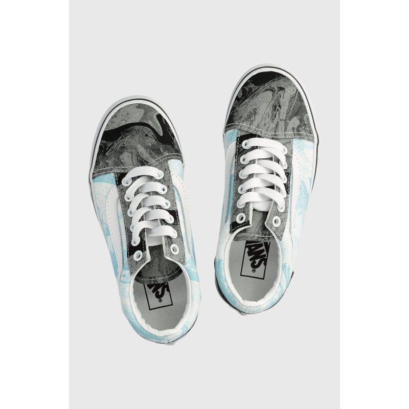 Vans old cheap skool bambino argento