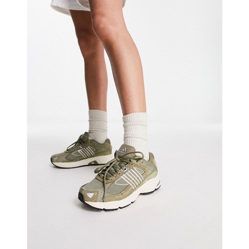 adidas Originals - Response CL - Sneakers verde oliva e argento