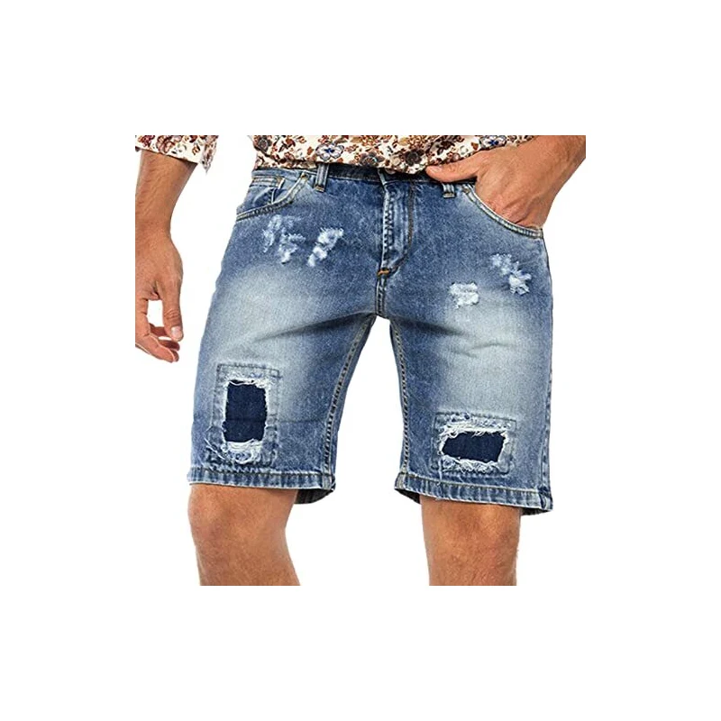 Pantaloncini cargo in cotone elasticizzato verde regular fit PIOMBO da Uomo