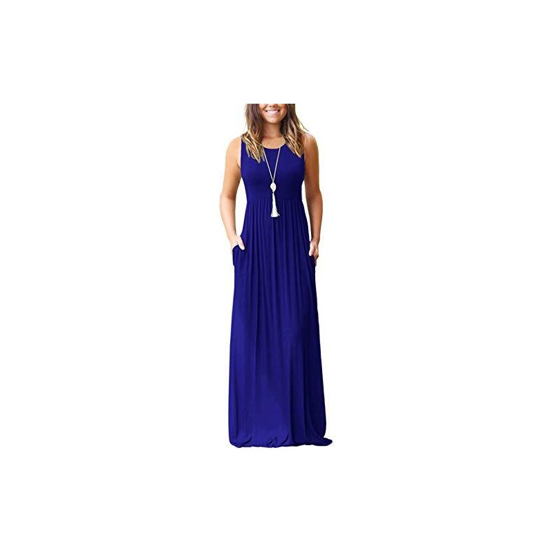 Shownicer Abito Da Donna Profondo Scollo A V Senza Schienale Vestito Lungo Irregolare Abito Tinta Unita Maxi Abito Elegante Da Cocktail Sera B Blu S 113833188 - Foto 6
