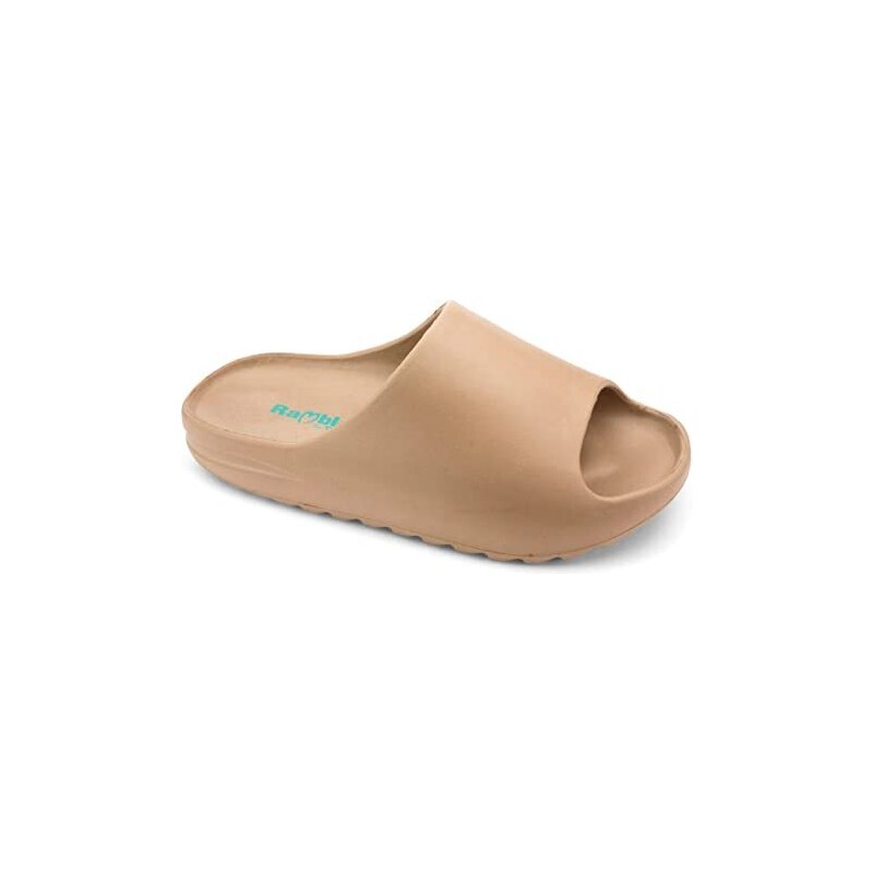 Ciabatte da donna marroni con maxi-catena Italia Trend Wendy