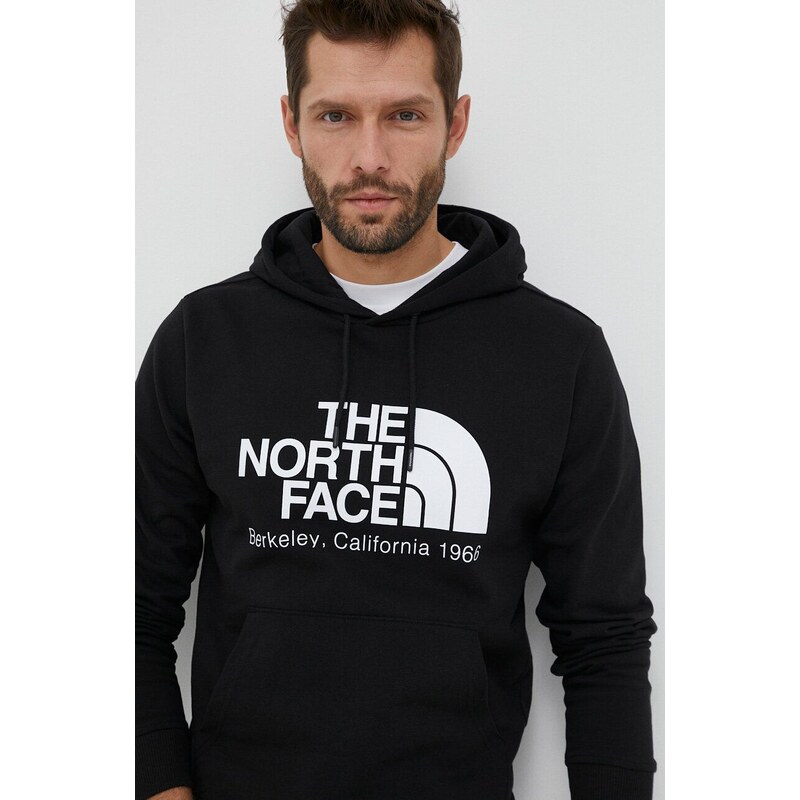 The North Face felpa in cotone uomo con cappuccio