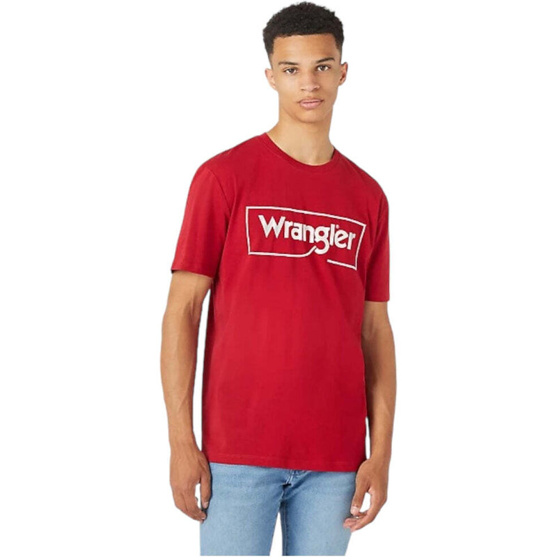 Wrangler t-shirt rossa W70JD3X47