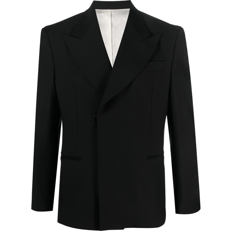 CANAKU Blazer con chiusura decentrata - Nero