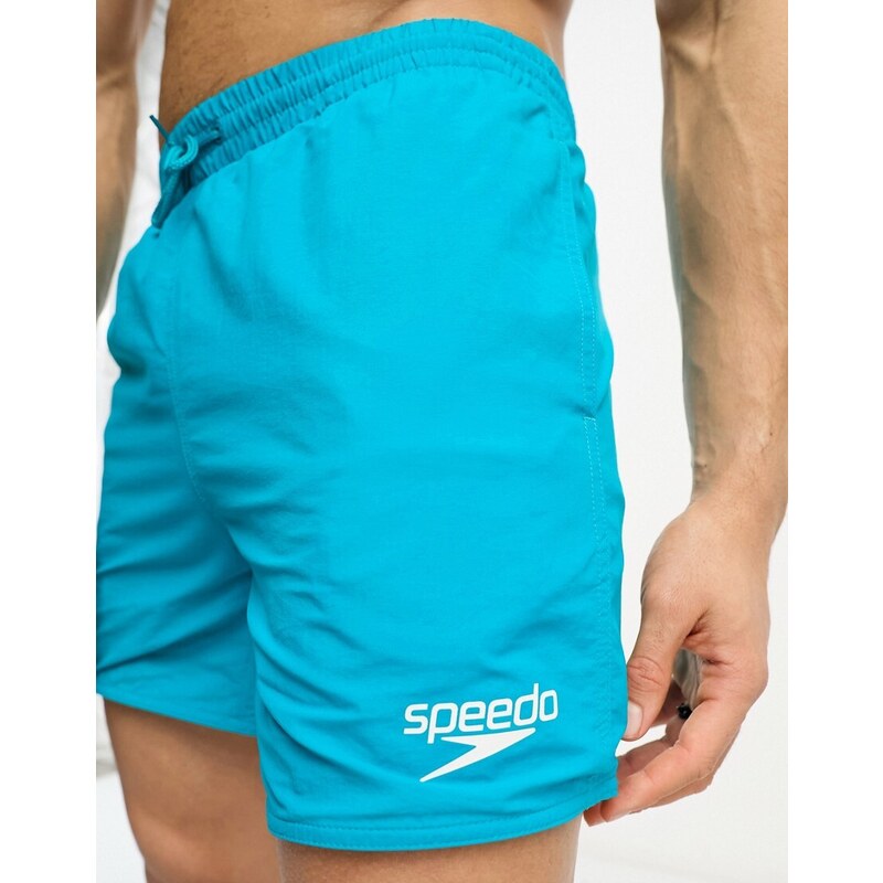 Speedo - Essentials - Pantaloncini da bagno verde-azzurro da 16"-Blu