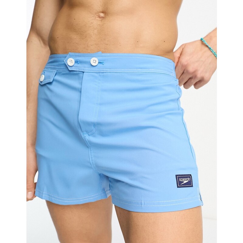 Speedo - Pantaloncini da bagno stile volley da 14“ azzurri vintage-Blu