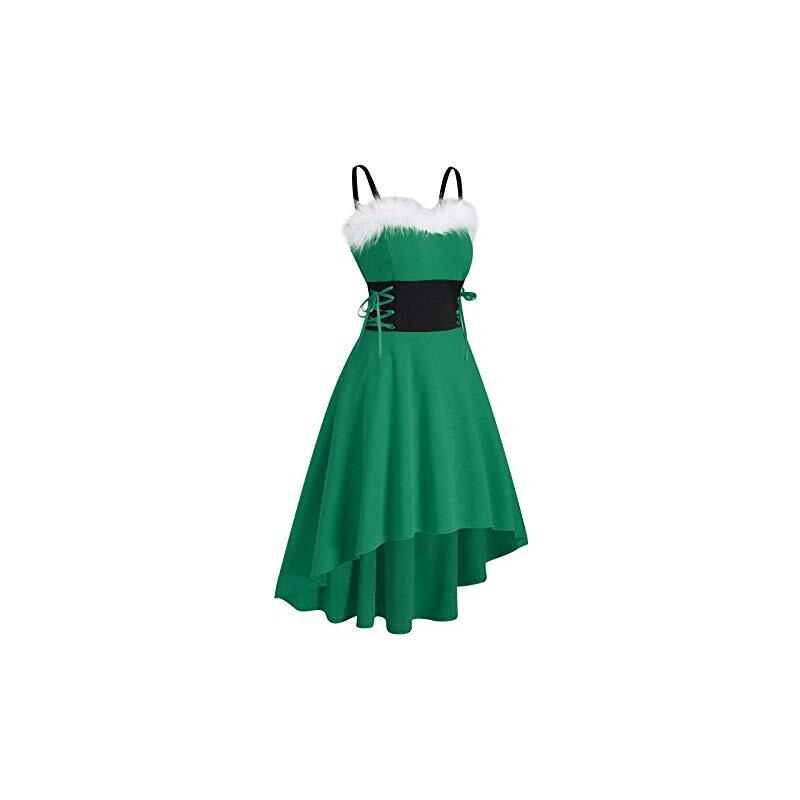Abito estivo da donna, corto, stretto, a fascia, senza maniche, con spalle scoperte, abito estivo, beige., S