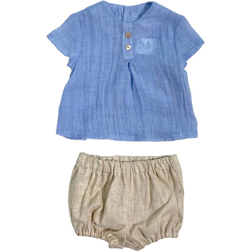 J.o Milano Camicia In Lino Per Neonata 676C4
