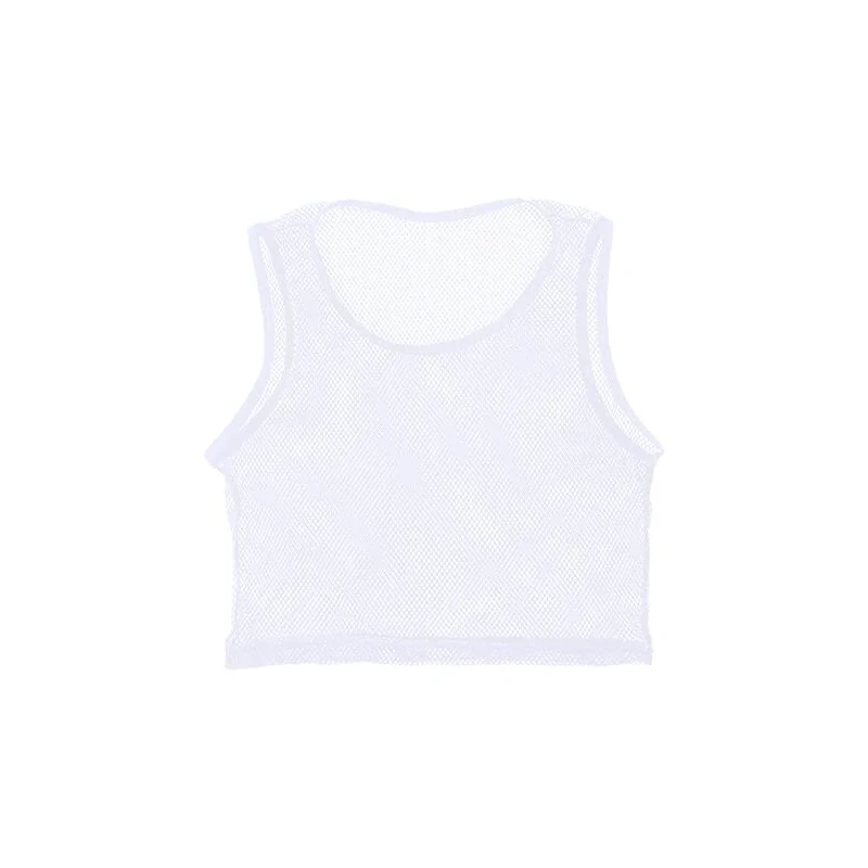 Camicia Uomo Mesh Trasparente Maniche Corte - Crop Top, Morbida, Taglia M