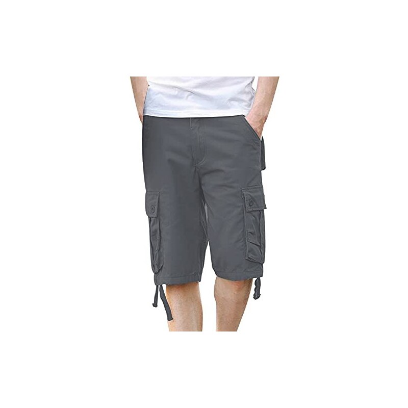 Pantaloncini Cargo Uomo TARAINYA - Cotone, 6 Tasche, Coulisse, Estivi - Foto 5
