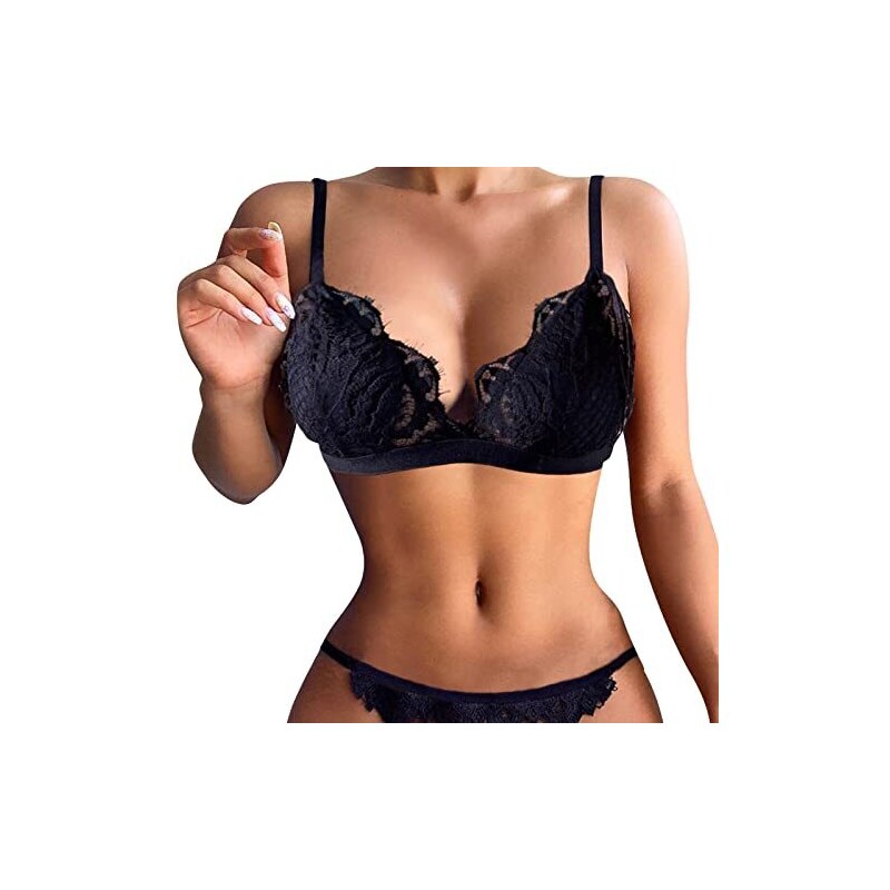 EODJXIO Donna Kit Sexy Vestito Infermiere Sexy Perizoma Uomo Sexy in Pelle Hot per Sesso Donna Sexy Lingerie Secret Reggicalze Bianco Taglie Forti Slip Bikini Vita Alta con Laccetti