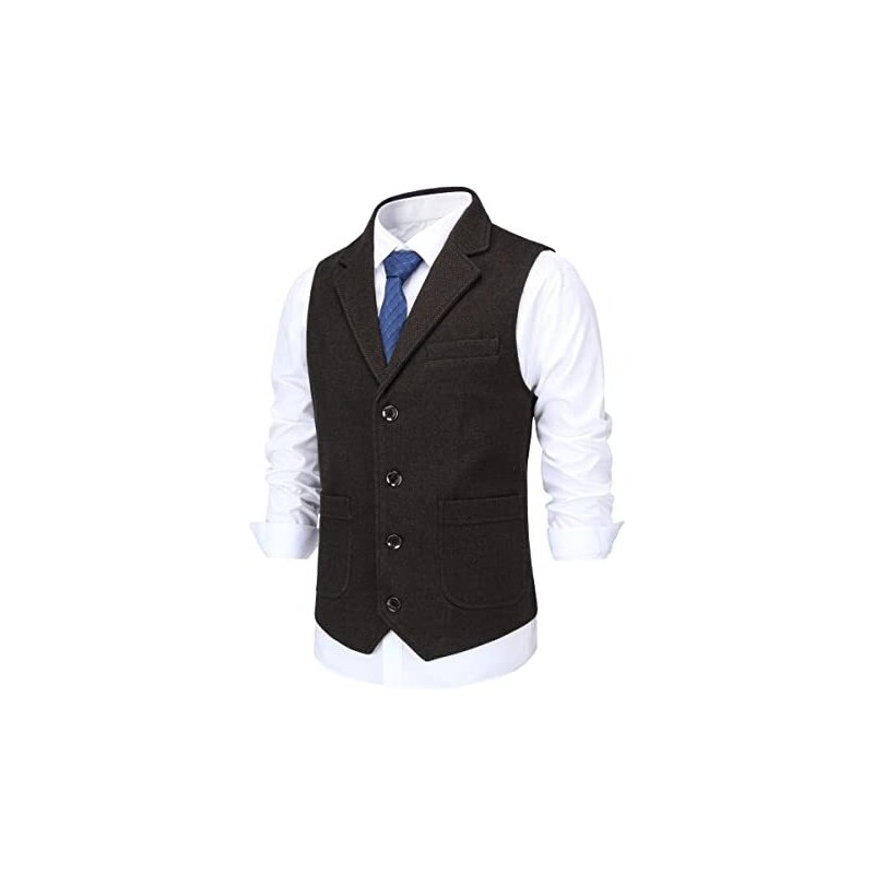 Cicilin Gilet Uomo Slim Fit Vintage – Giacca Senza Maniche In Cotone, Perfetta Per Un Look Elegante E Retro’ - 2