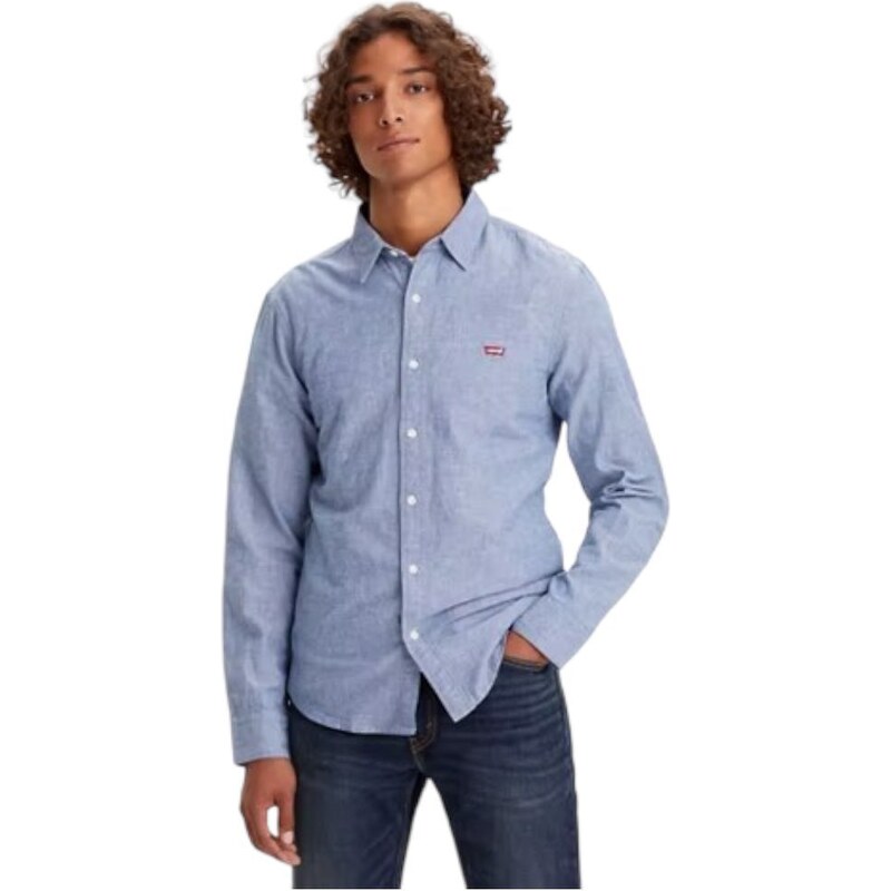 Levi's camicia celeste Bettery slim Housemark 86625