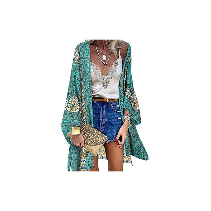Copricostume Lungo Copricostume A Vestaglia Kimono Estivo Kimono