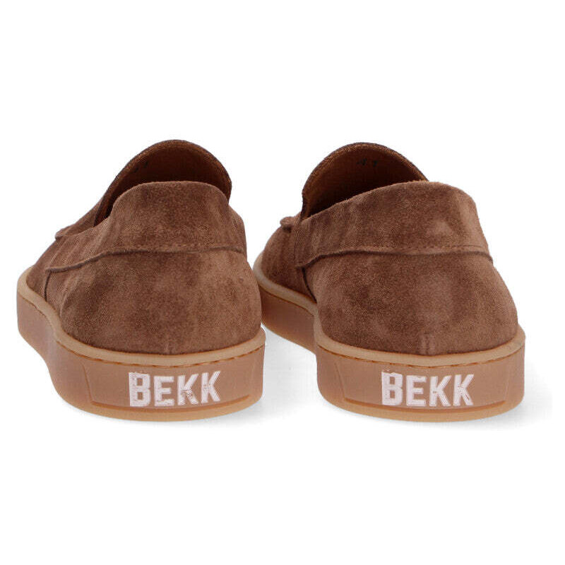 Bekk sneakers slip on camoscio cuoio