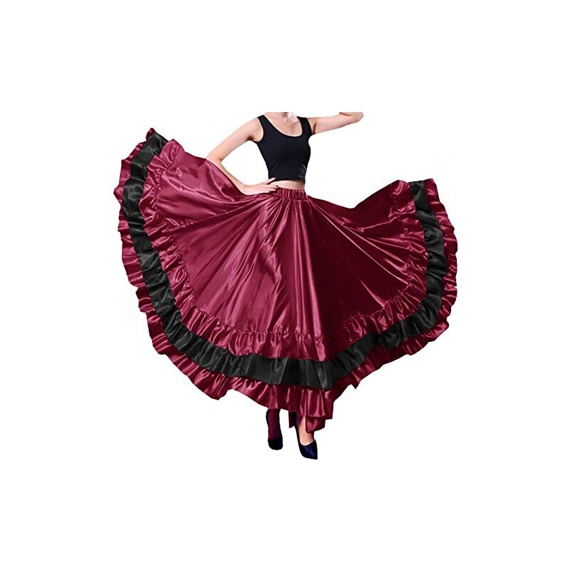 Cismark Elegante Ballo Da Sala Latino Festa Gonna Lunga Abito Da Competizione P19573444