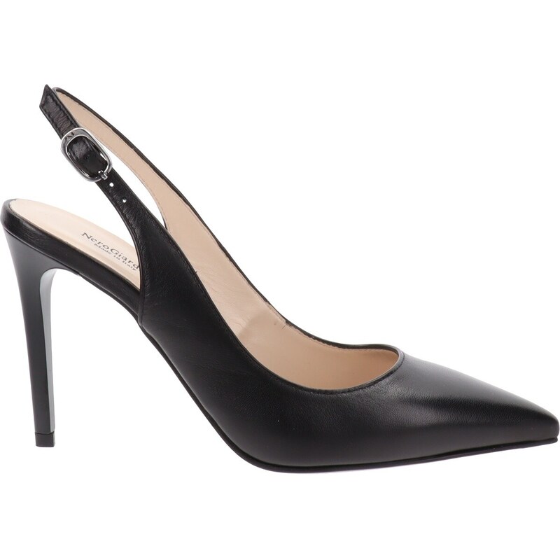 Mocassini NEROGIARDINI In Pelle Morbida Con Plateau - Comodi Ed Eleganti, Tacco 4cm - Foto 4