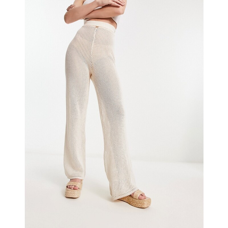 New Look - Sandali color cuoio in rafia con fascette doppie