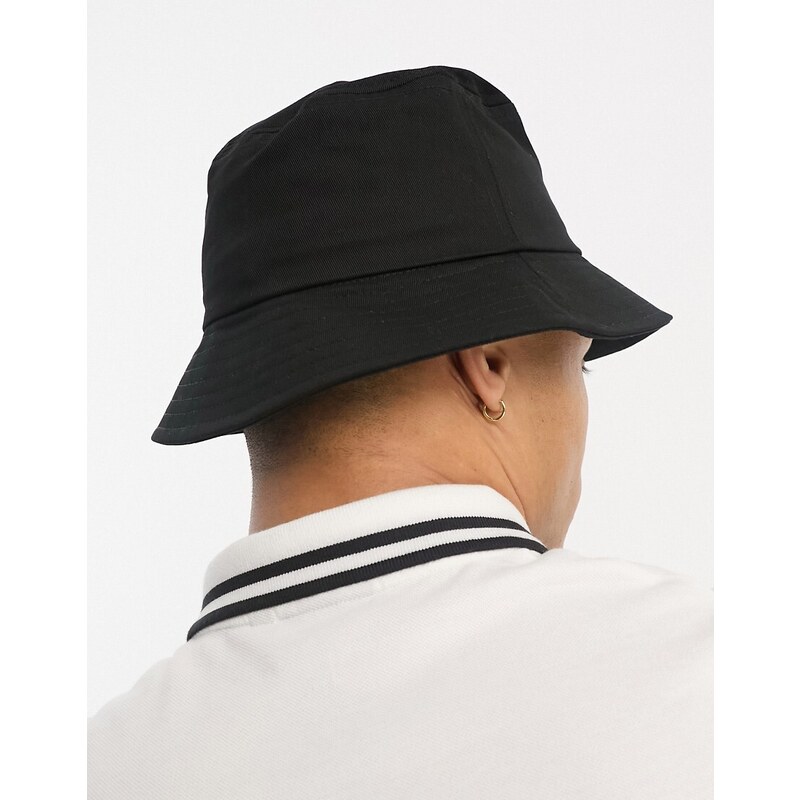 Ben Sherman - Cappello da pescatore nero in nylon con logo-Black