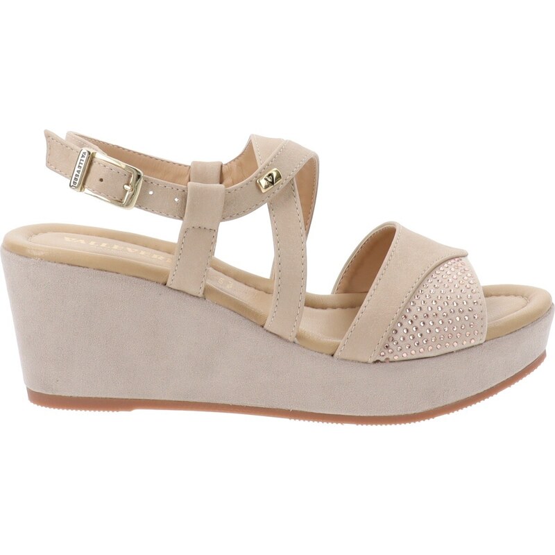 VALLEVERDE 52103 Sandali Sportivi Donna Pelle Sintetica Bianco