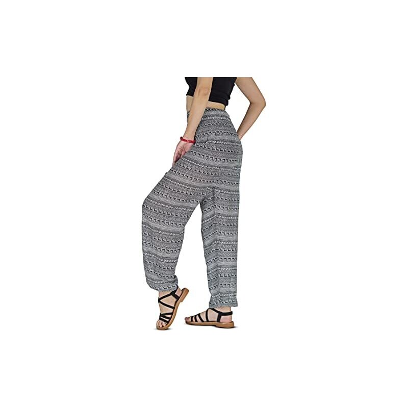 AvaCostume Pantaloni Harem da donna con spacco alto, stile
