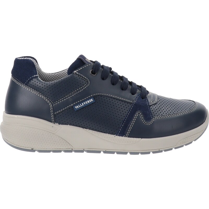 Valleverde Sneakers Uomo In Pelle Blu Stileo it valleverde-sneakers-uomo-in-pelle-blu-stileo-it