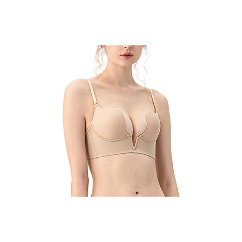 Bustier Canottiera Donna A U Scollo Bassissimo – Mesh Trasparente Taglia Unica - Foto 3